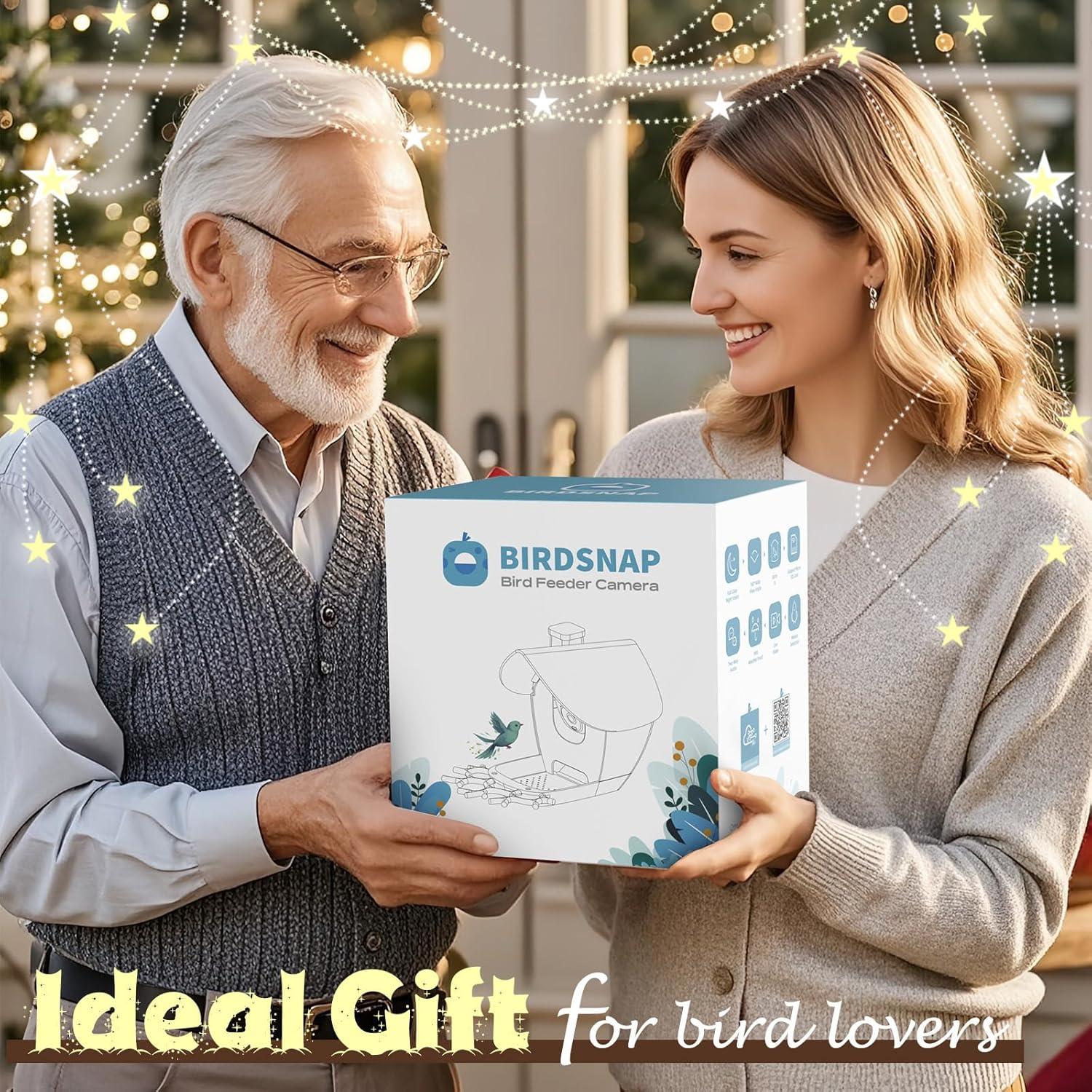 Comedero para Aves birdsnap MON200 con Cámara 2K y 32GB