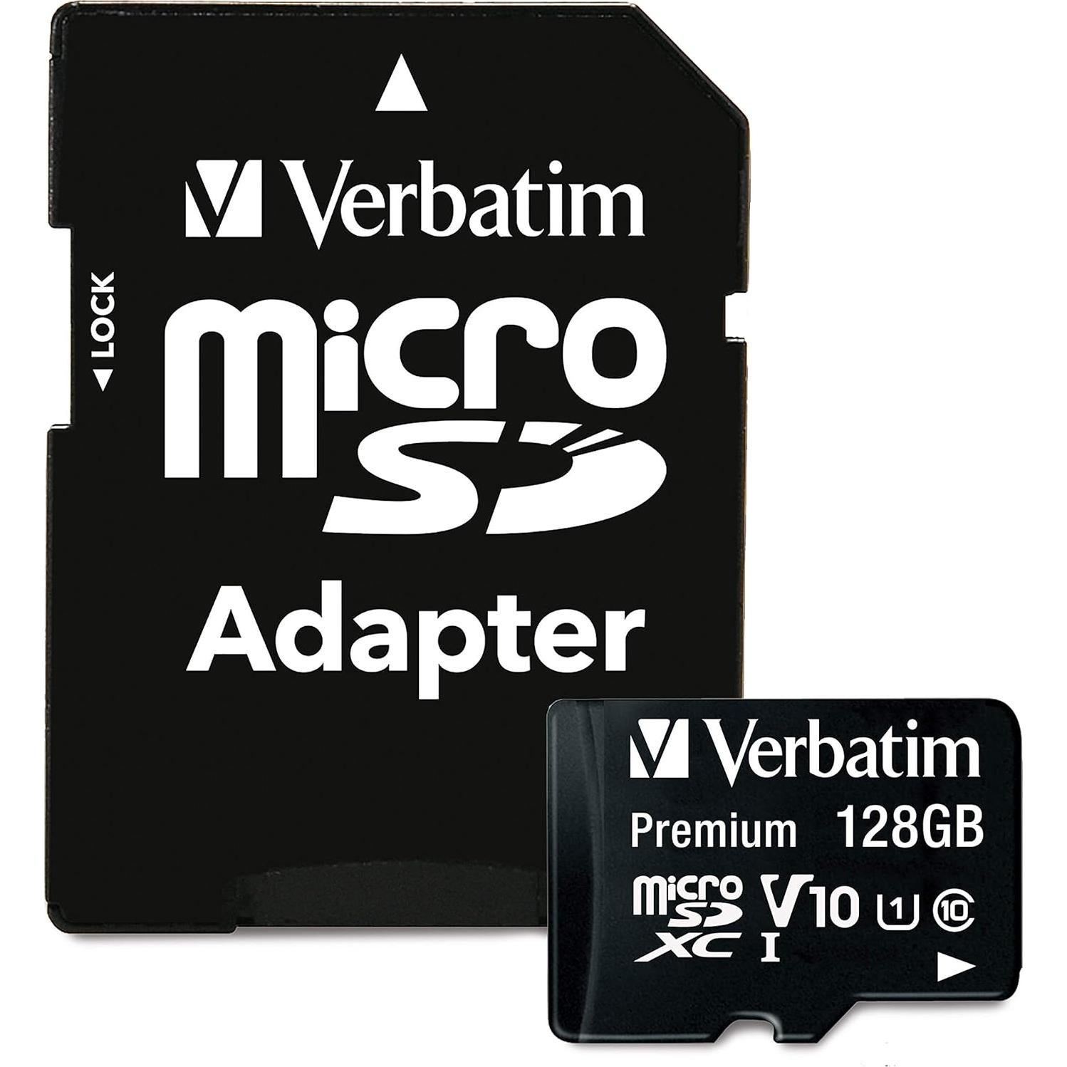 Tarjeta de Memoria microSDXC Verbatim 128GB UHS-I V10 Clase 10