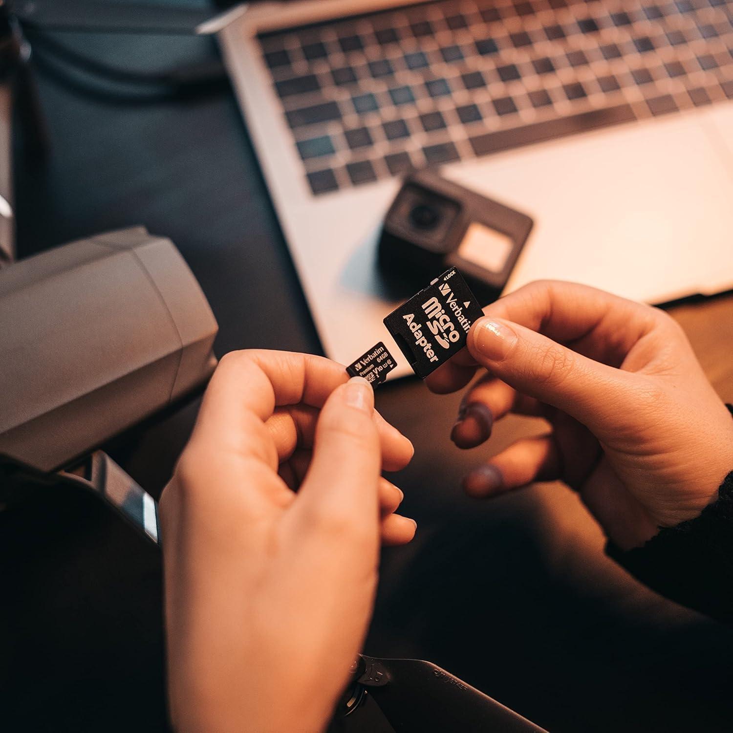 Tarjeta de Memoria microSDXC Verbatim 128GB UHS-I V10 Clase 10