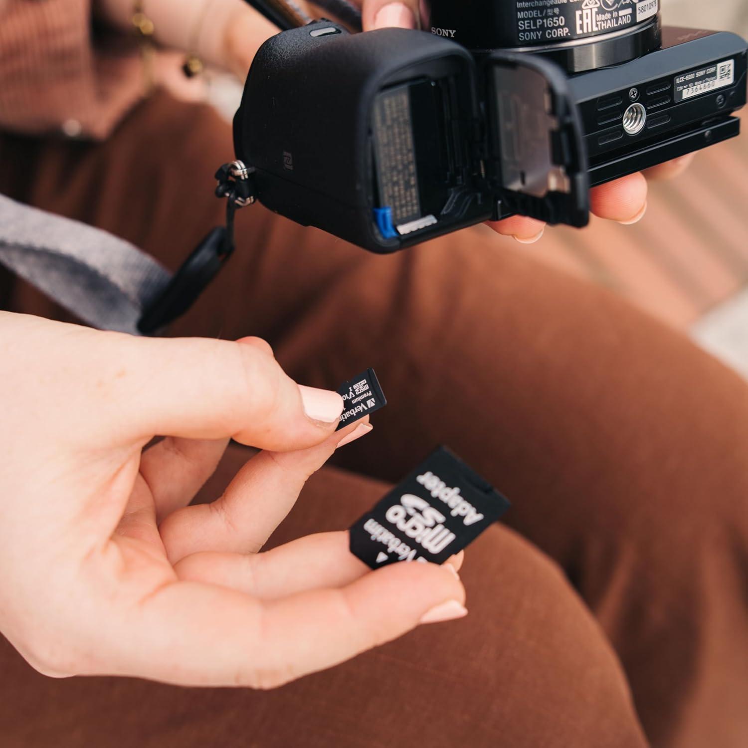 Tarjeta de Memoria microSDXC Verbatim 128GB UHS-I V10 Clase 10