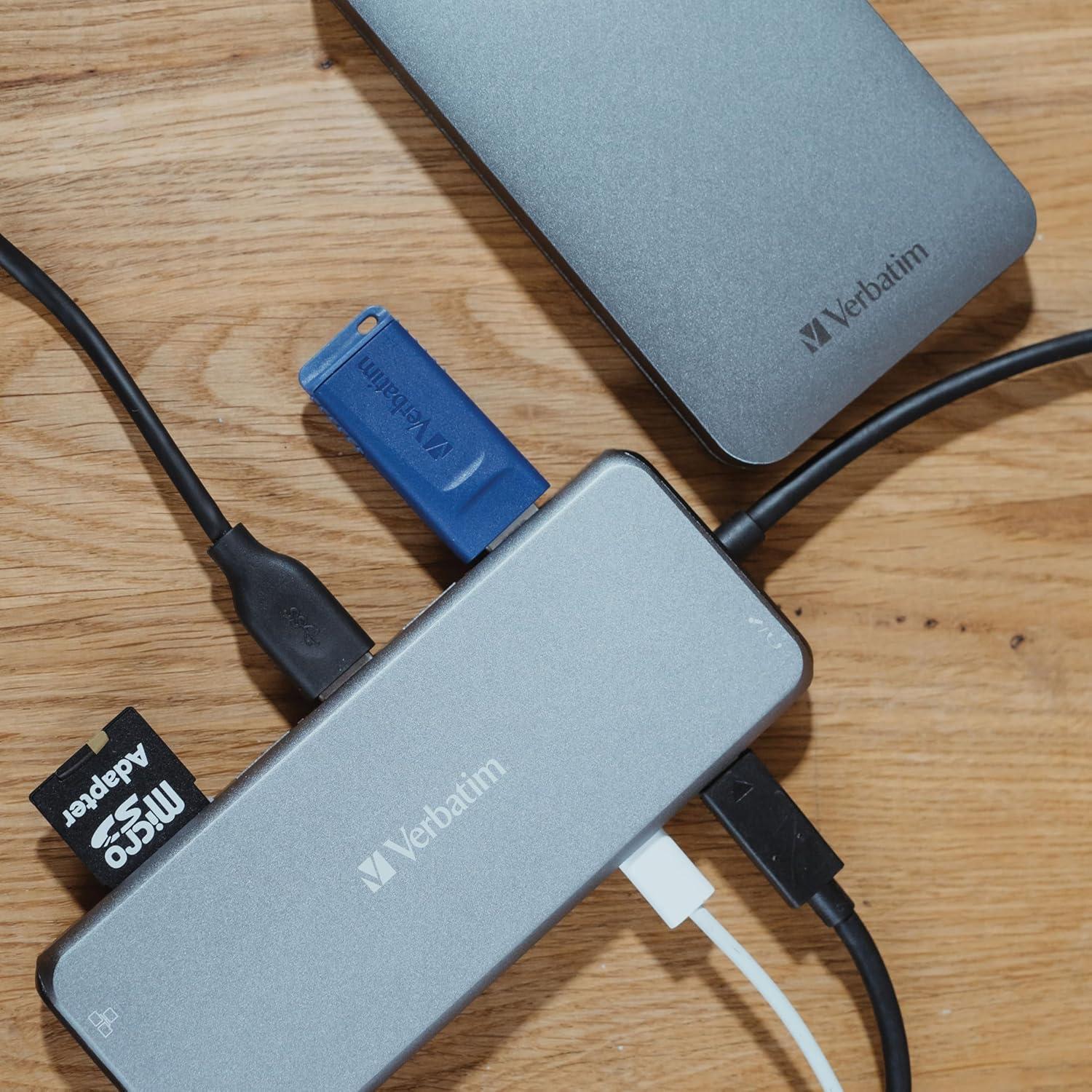 Tarjeta de Memoria microSDXC Verbatim 128GB UHS-I V10 Clase 10