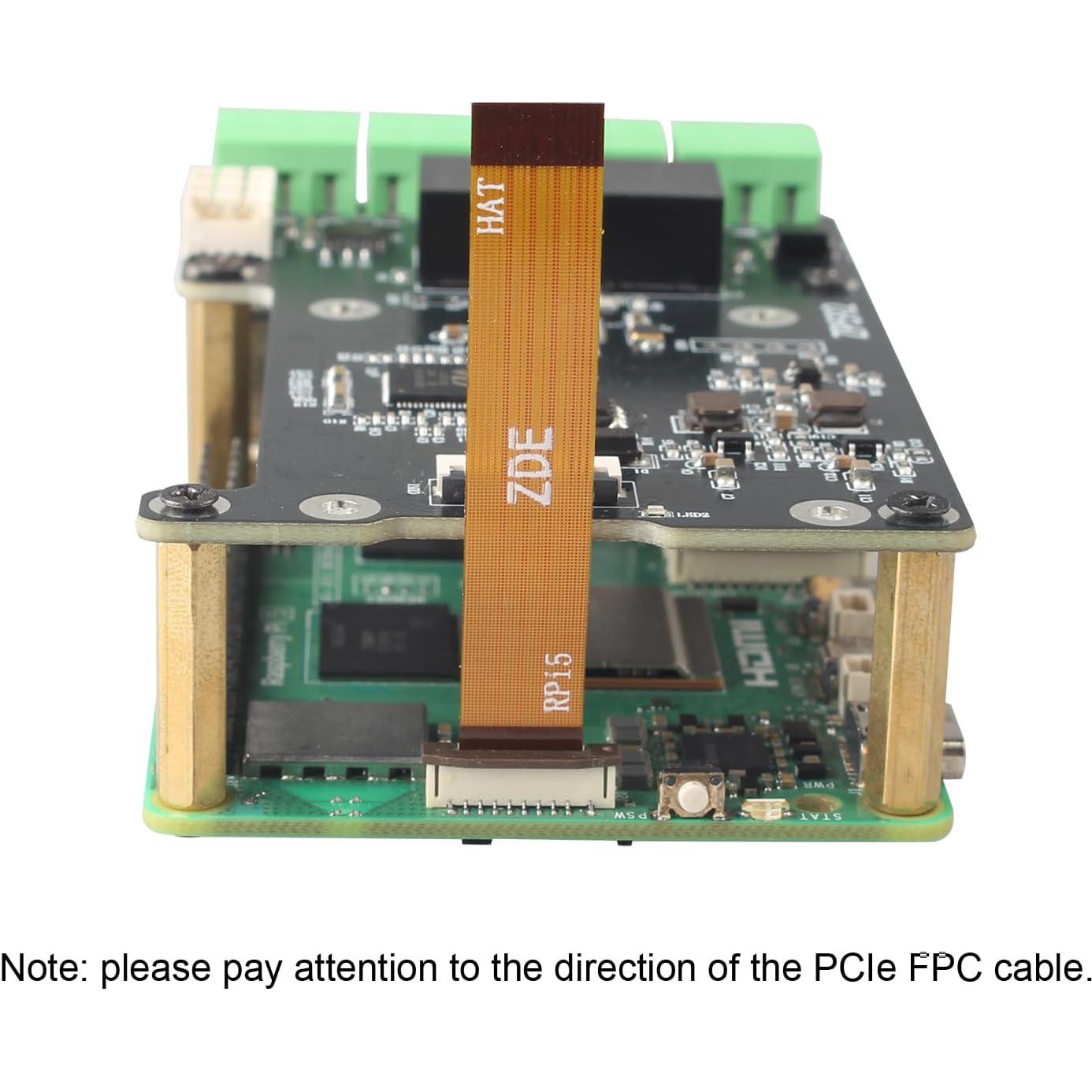 Placa de Expansión ZDE ZP592 PCIe a 4 Puertos RS485/RS232 para Raspberry Pi 5