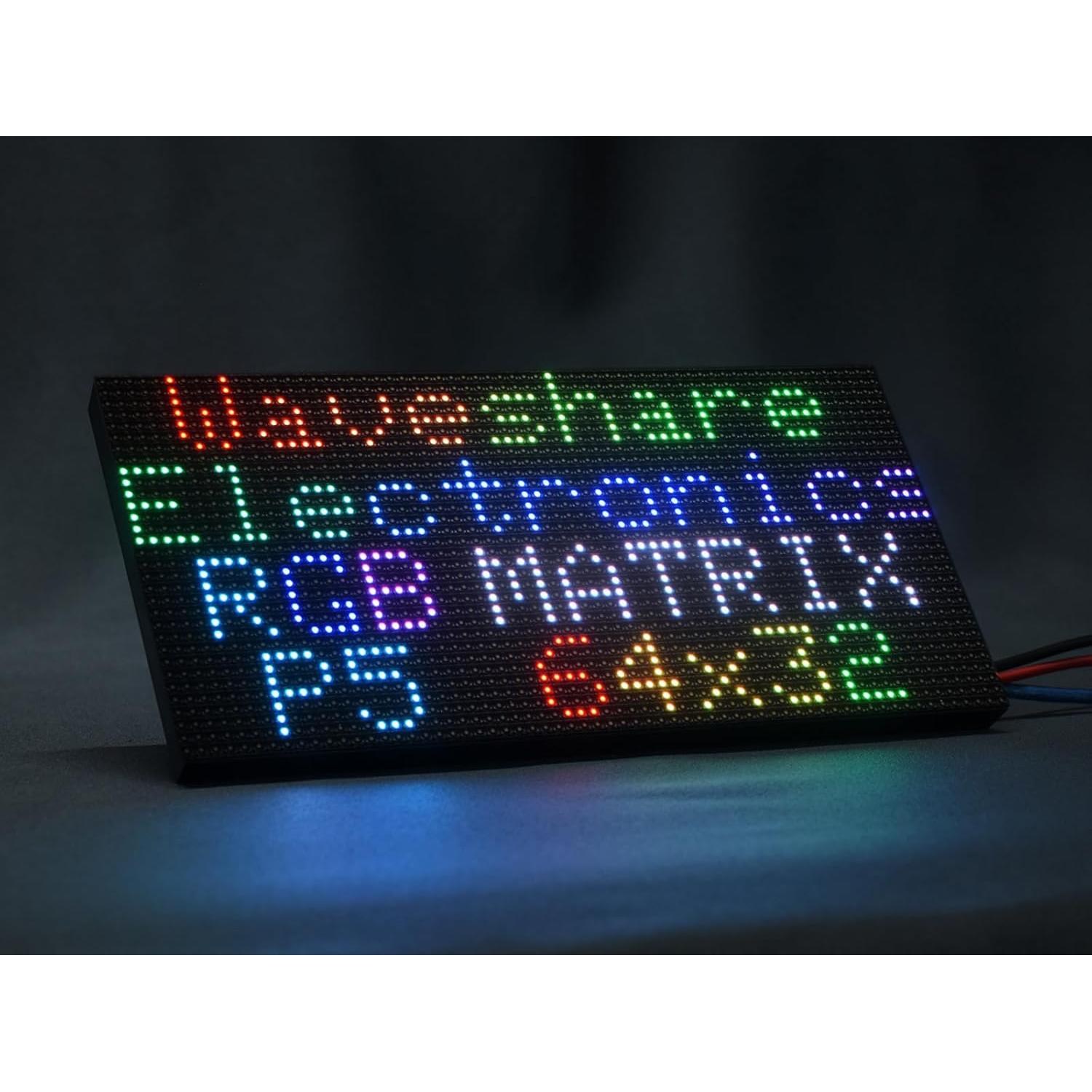 Panel de Matriz LED RGB 64x32 UeeKKoo 2048 LEDs Brillo Ajustable