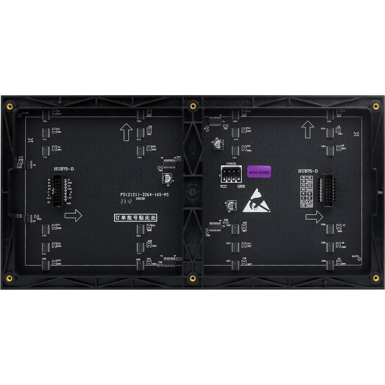 Panel de Matriz LED RGB 64x32 UeeKKoo 2048 LEDs Brillo Ajustable