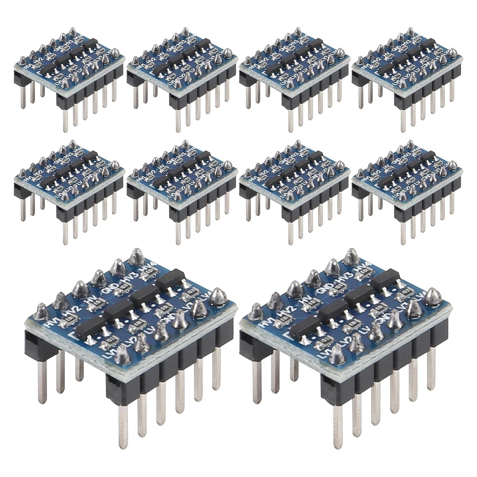 Convertidor de Nivel Lógico IIC I2C AITIAO 10pcs Pre-soldado 3.3V a 5V