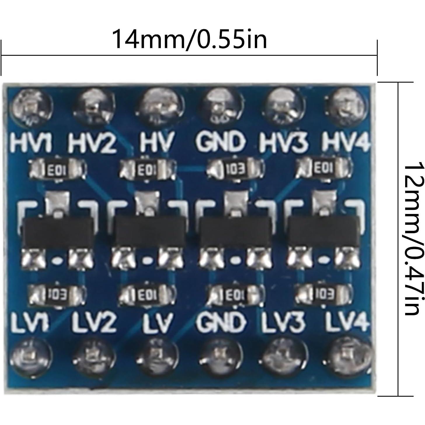 Convertidor de Nivel Lógico IIC I2C AITIAO 10pcs Pre-soldado 3.3V a 5V