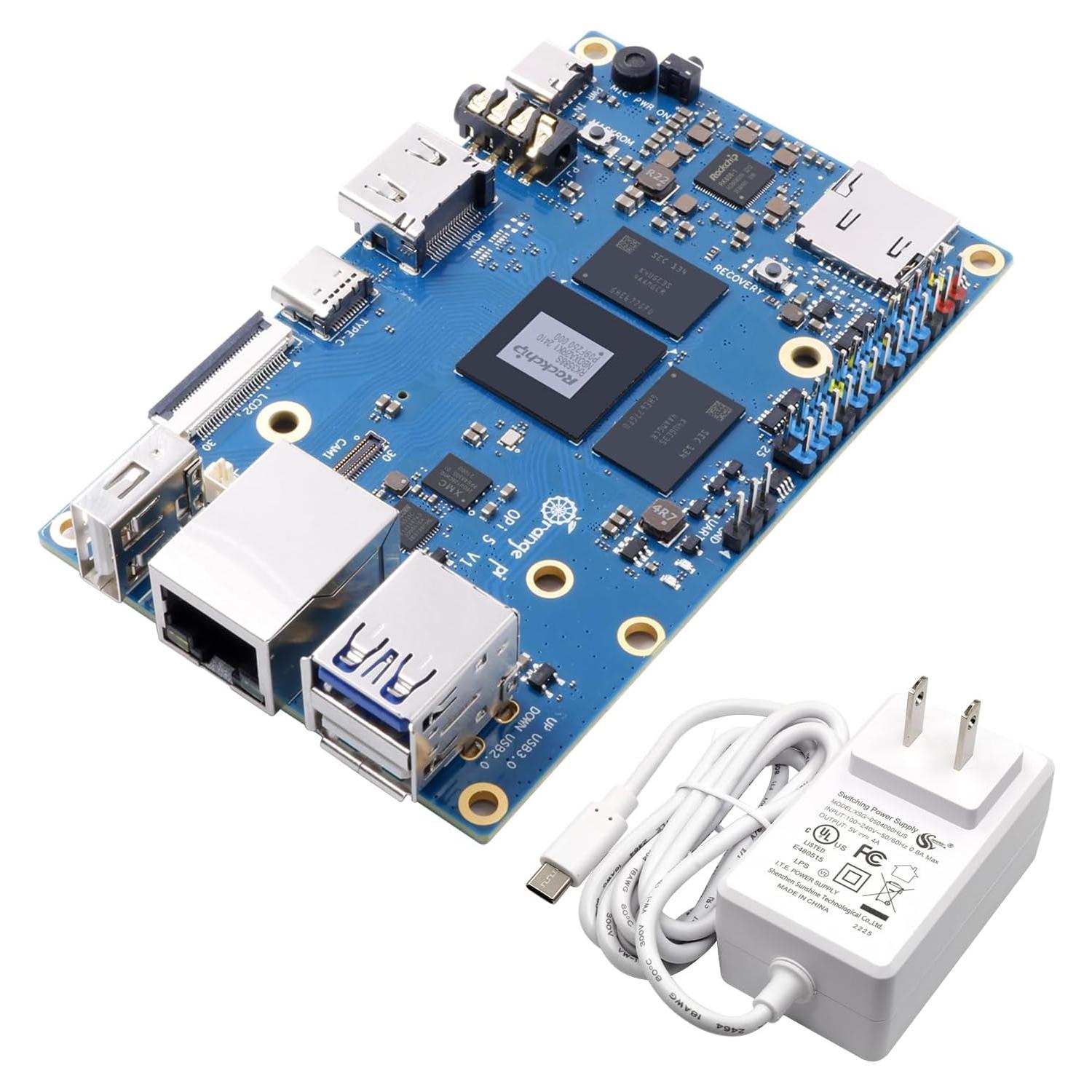 Mini PC Orange Pi 5 8GB Rockchip RK3588S 2.4GHz 8K