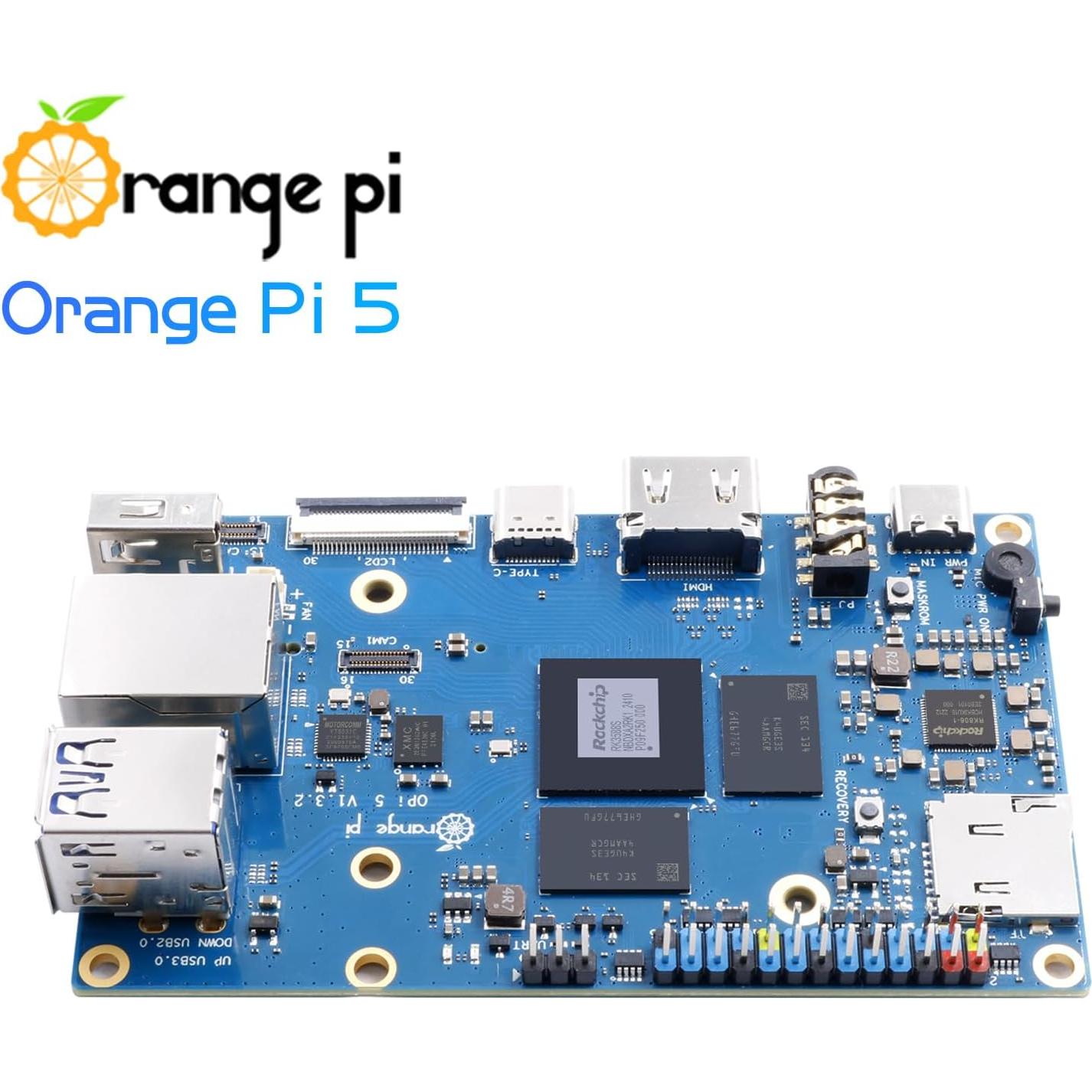 Mini PC Orange Pi 5 8GB Rockchip RK3588S 2.4GHz 8K