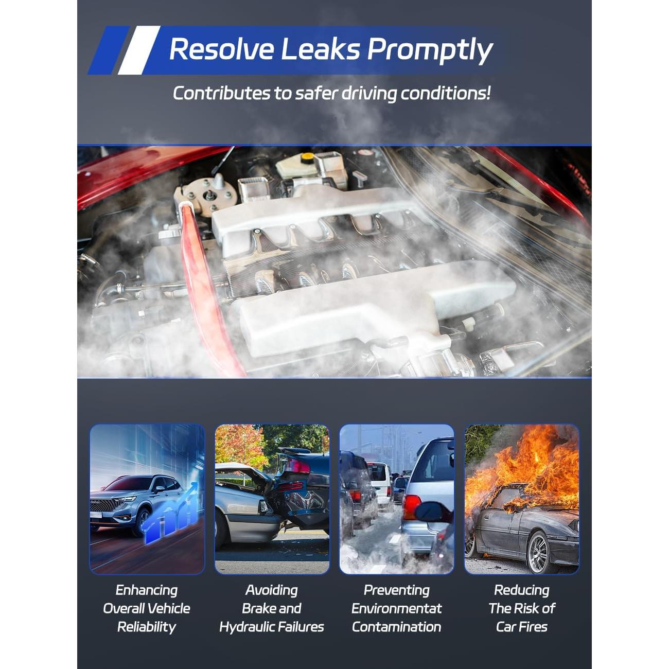 Probador de Fugas de Humo Solary SD301-BU 12V DC Portátil