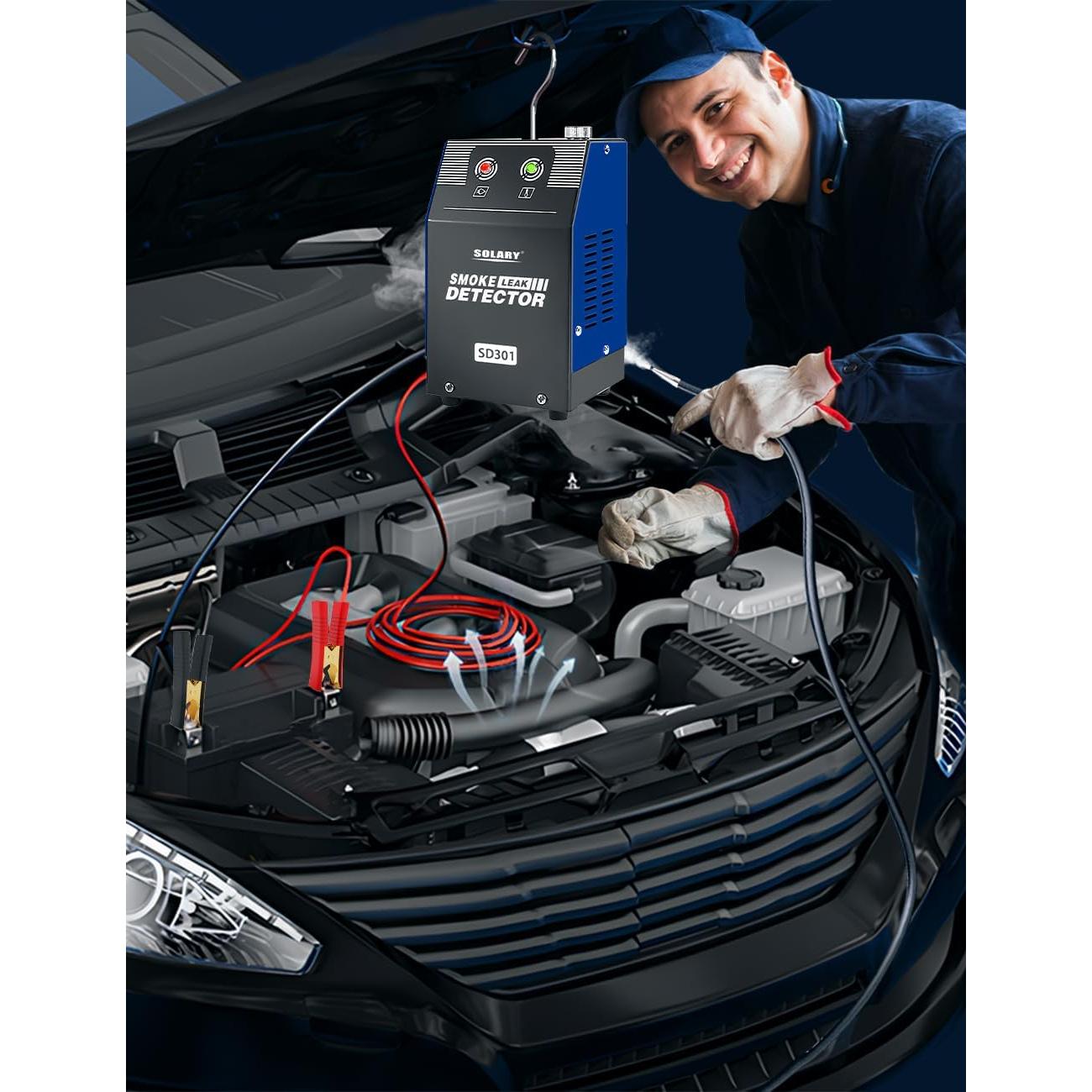 Probador de Fugas de Humo Solary SD301-BU 12V DC Portátil