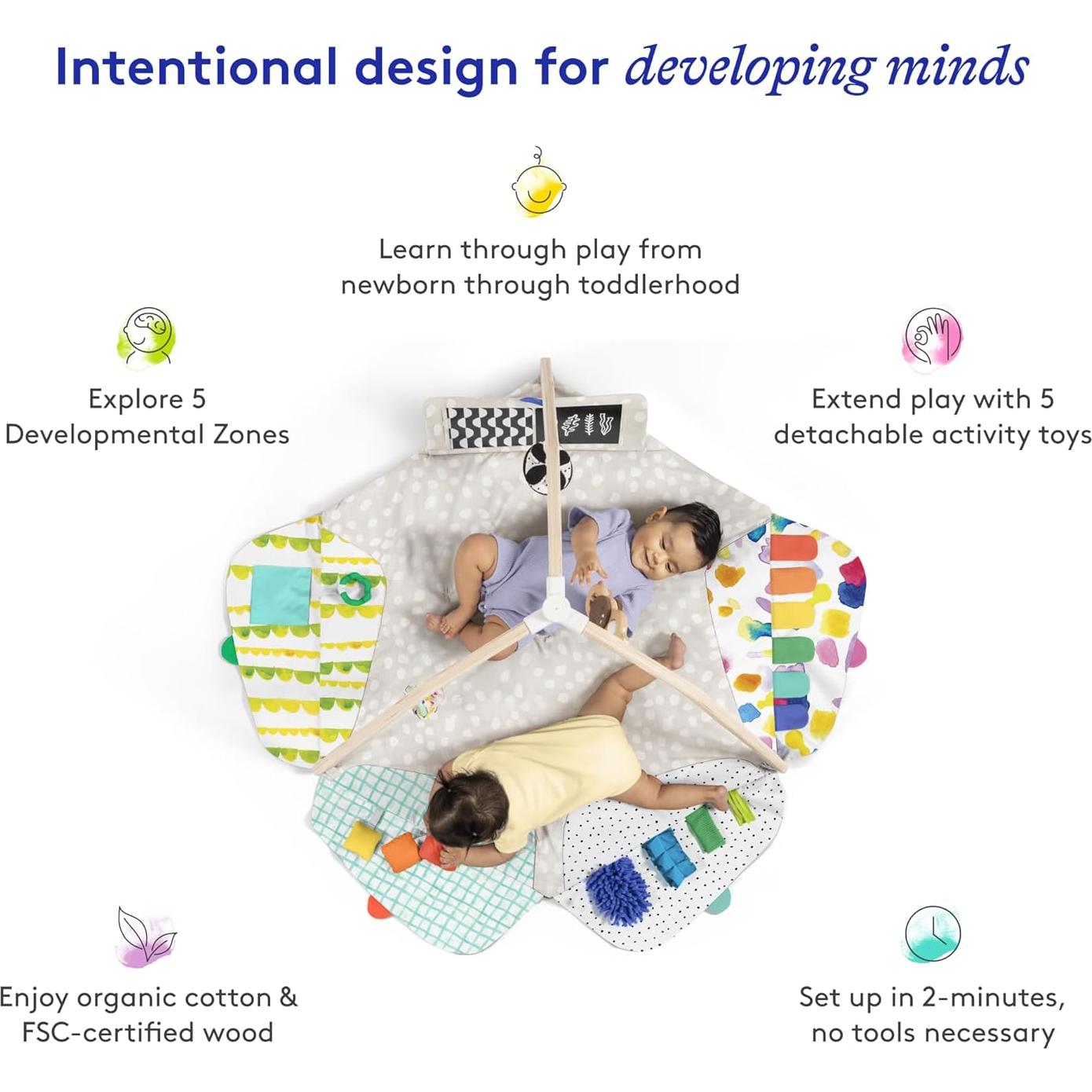 Gimnasio de Juego Lovevery 109x97 cm para Bebés y Niños