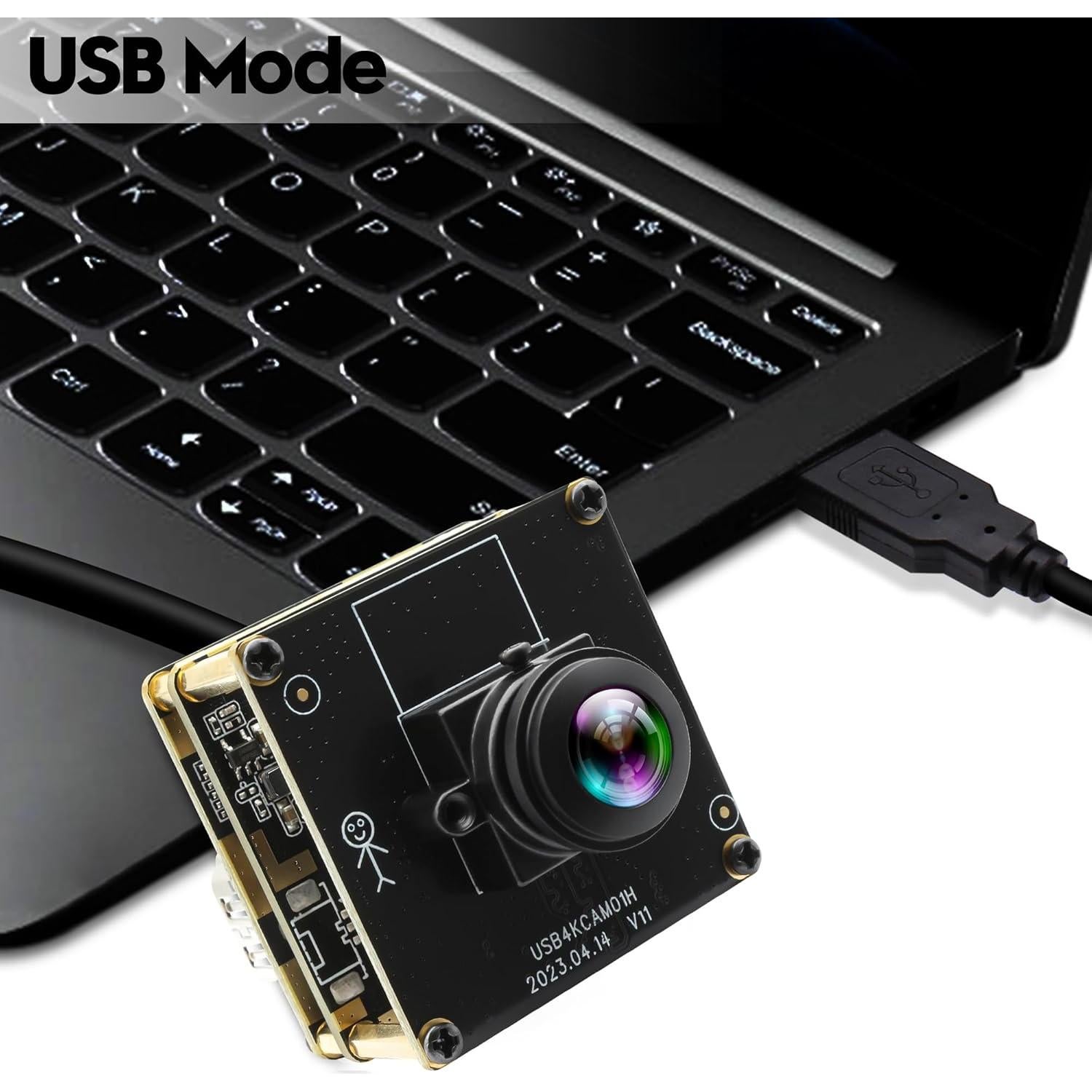 Cámara USB HDMI 4K IFWATER con Lente Ojo de Pez 180°