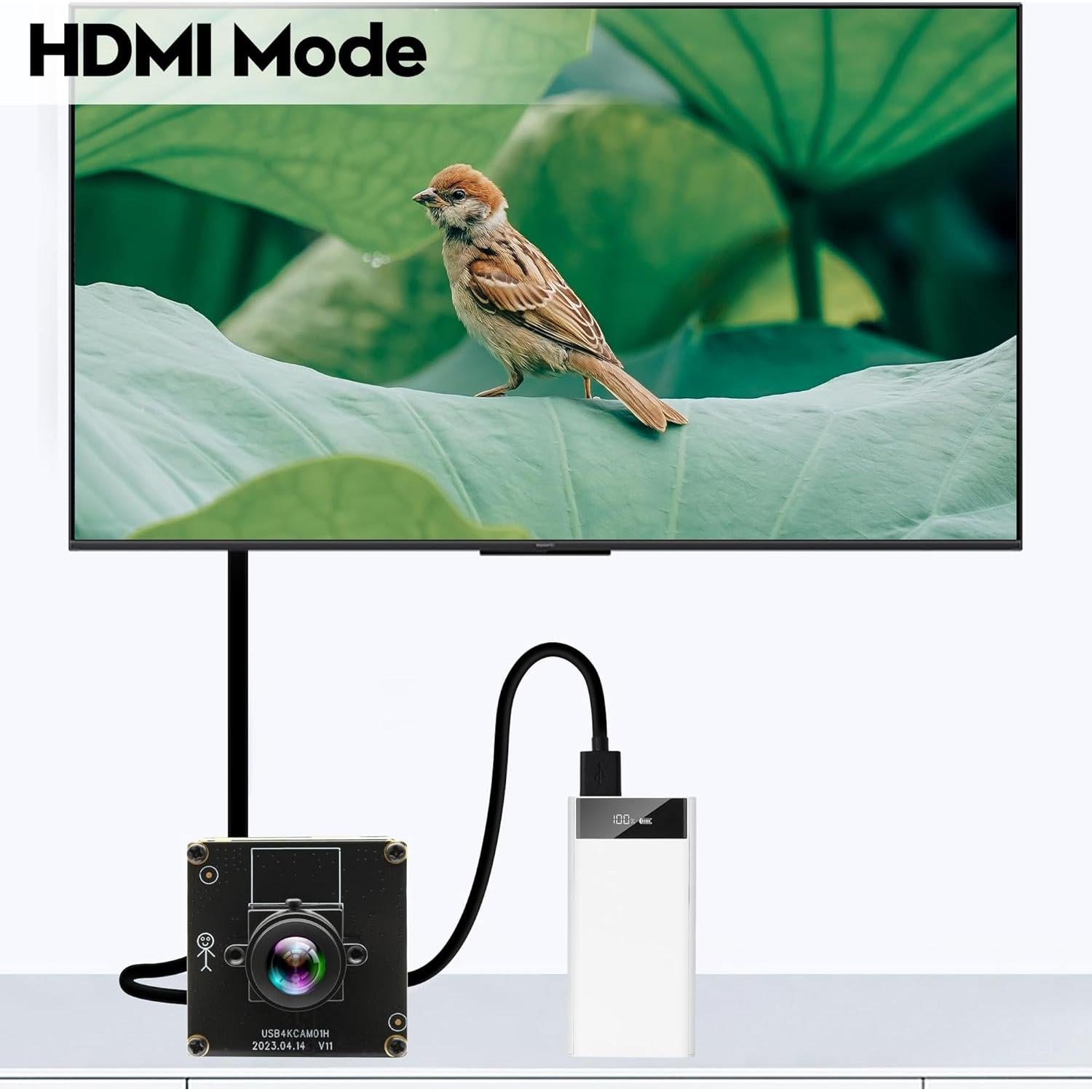 Cámara USB HDMI 4K IFWATER con Lente Ojo de Pez 180°