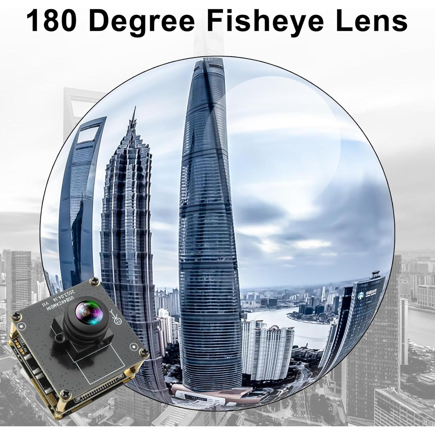Cámara USB HDMI 4K IFWATER con Lente Ojo de Pez 180°