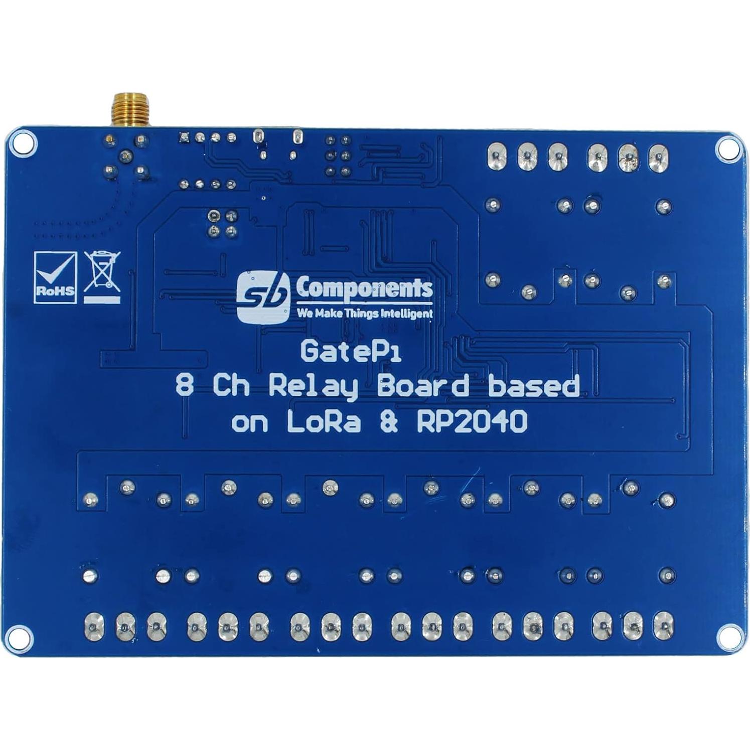 Placa de Relé LoRa 8 Canales sb components 915MHz
