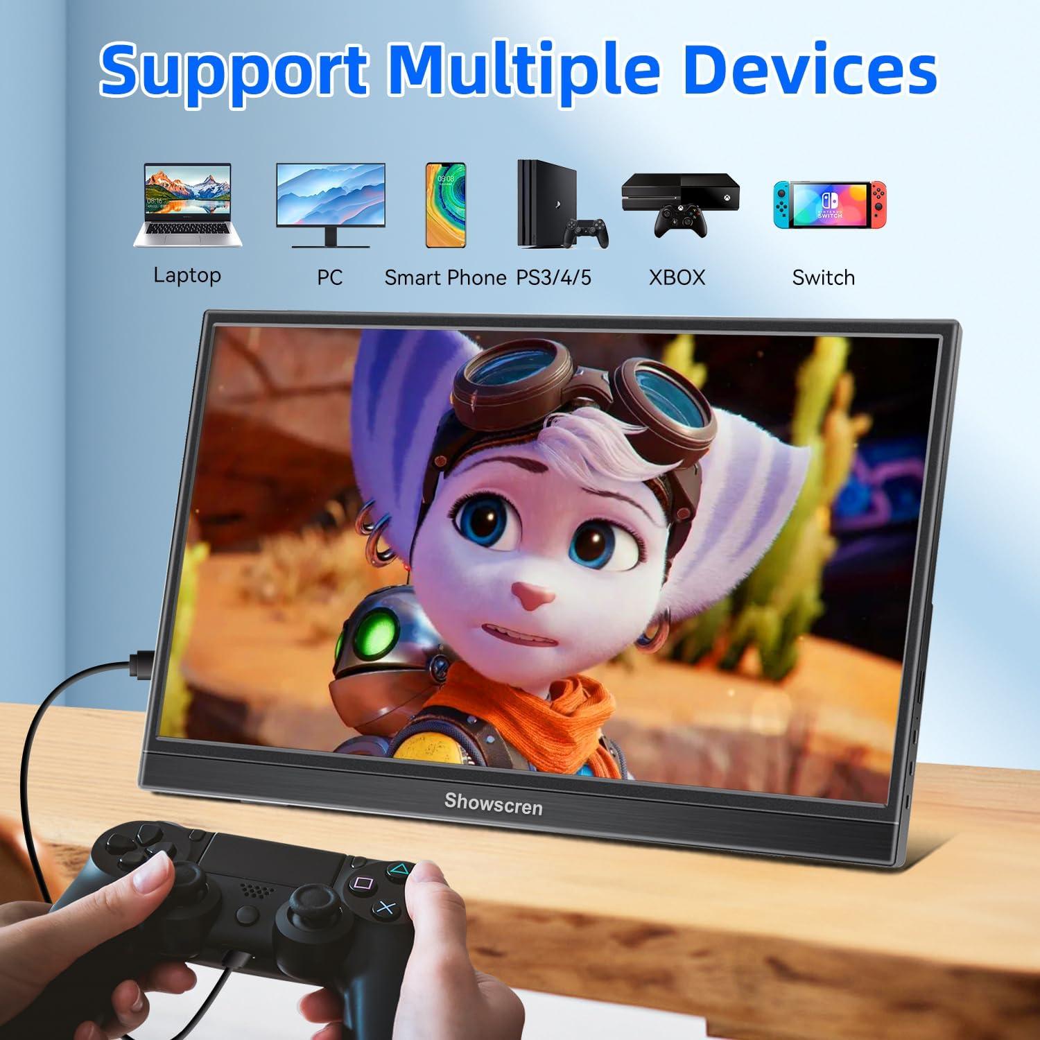 Monitor Portátil 15.6" FHD IPS USB-C HDMI - Kenowa