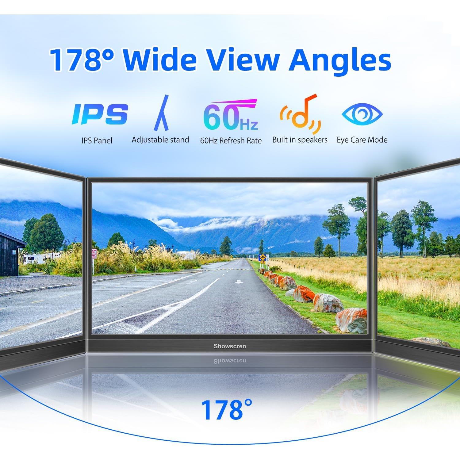 Monitor Portátil 15.6" FHD IPS USB-C HDMI - Kenowa