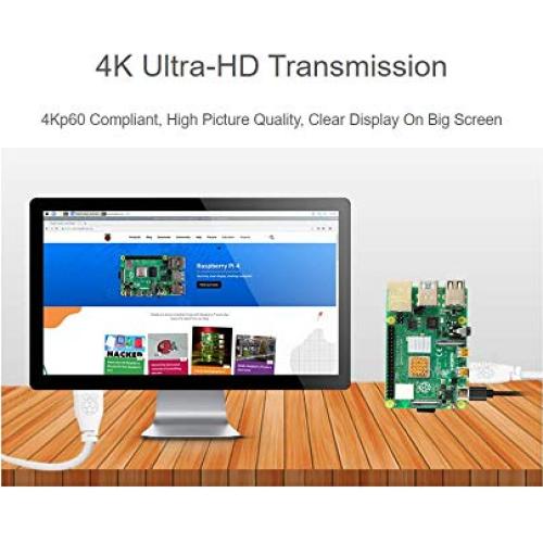 Cable Micro HDMI a HDMI TOP1 1M 4K Ultra HD Raspberry Pi 4