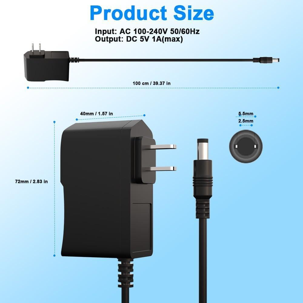Adaptador de Alimentación 5V 1A ENGFYADSY con 8 Conectores