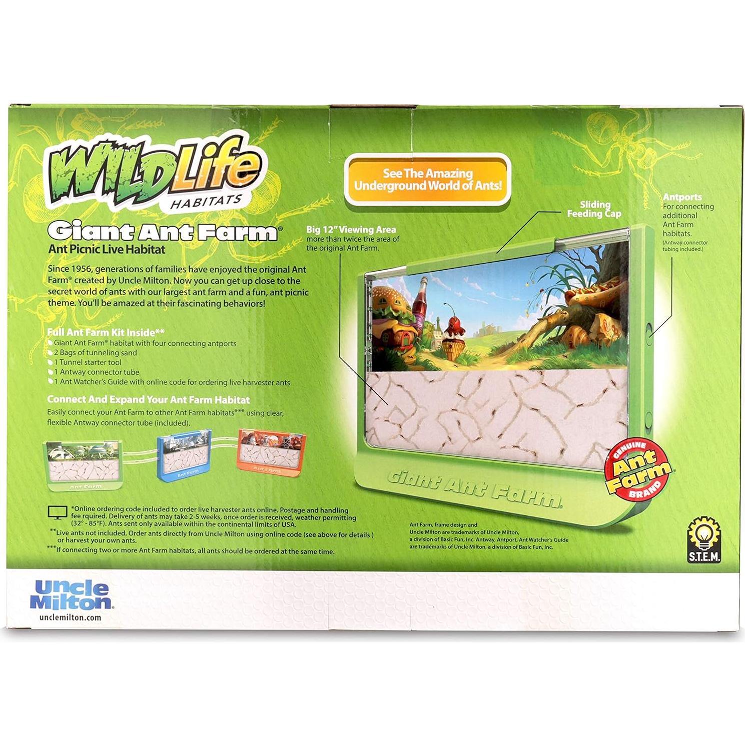 Granja de Hormigas Gigante Uncle Milton - Área Grande - Educativa