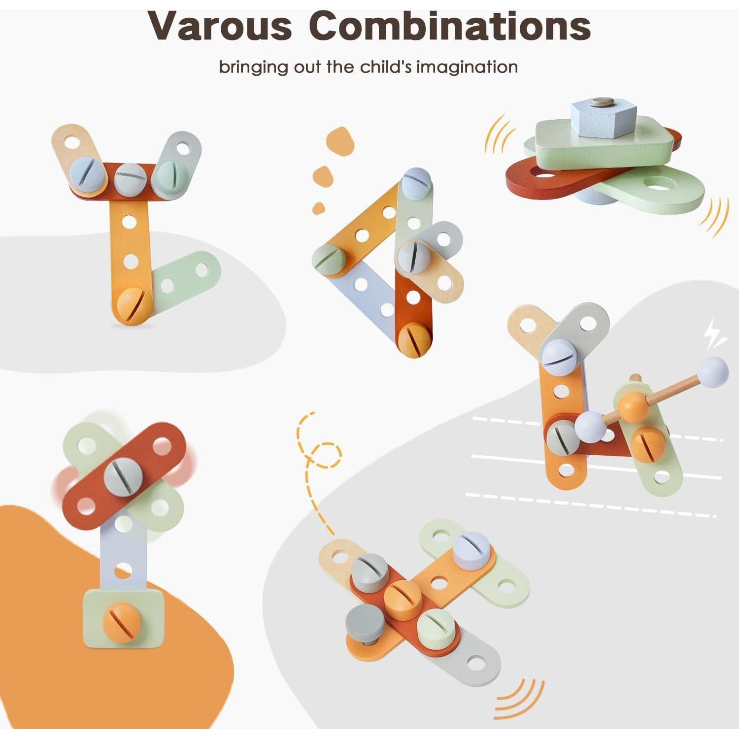 Andador de Madera labebe para Bebés con Velocidad Ajustable