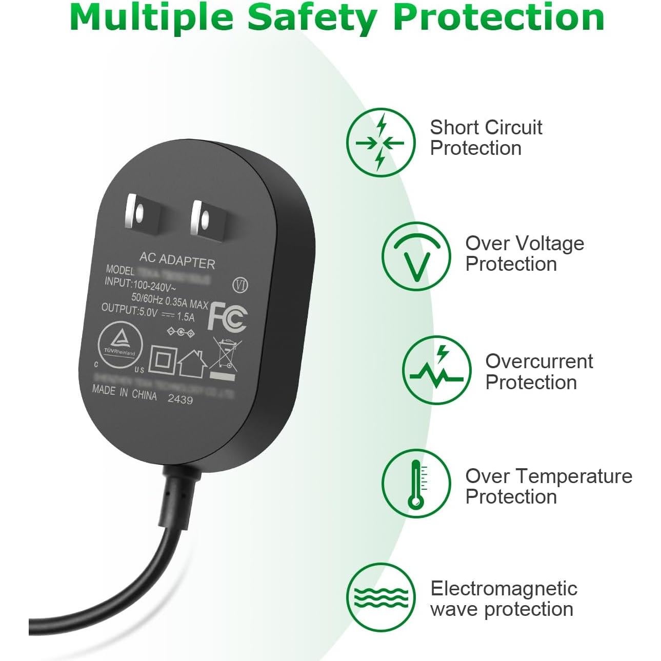 Adaptador de Alimentación AC/DC 5V 1.5A SHENZHEN TEKA