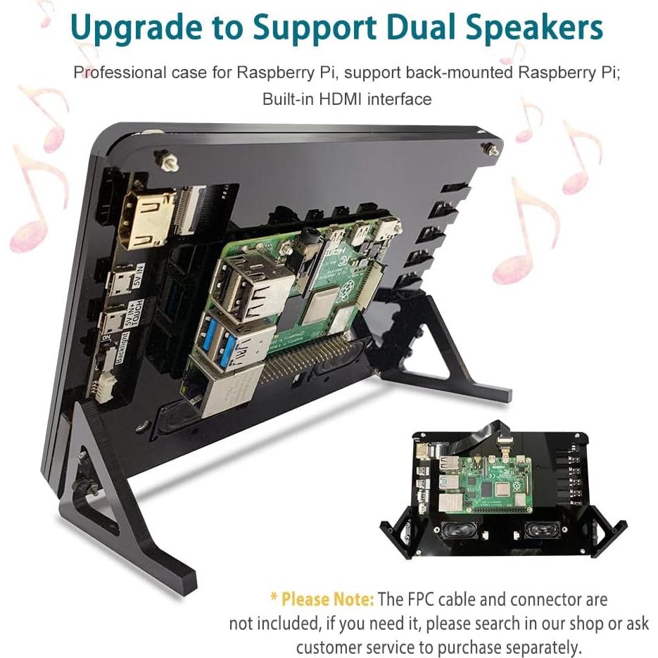 Monitor Táctil IPS 7" Lesown LR7-STB 1024x600 HDMI