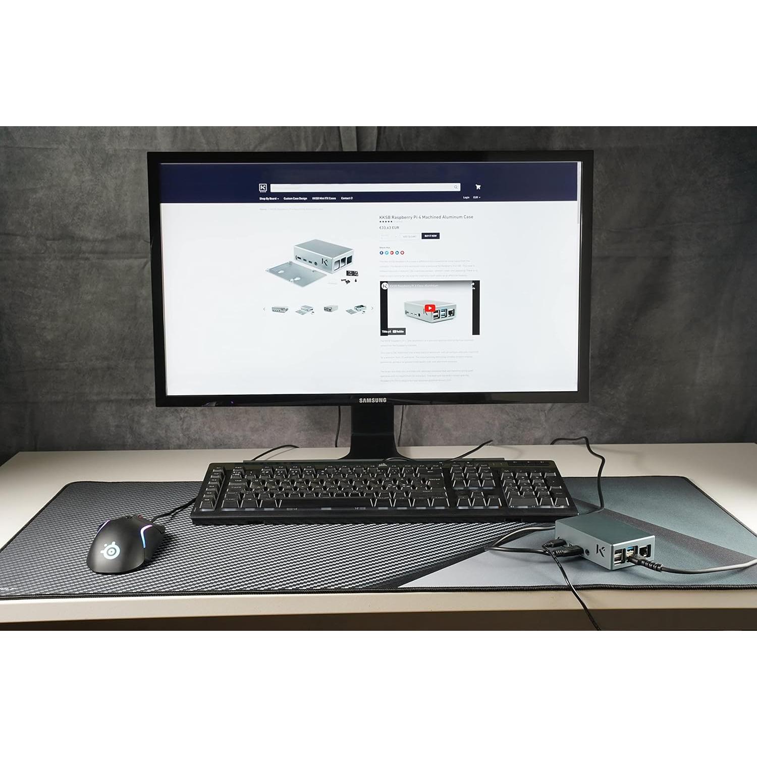 Caja de Aluminio KKSB para Raspberry Pi 4 con Disipador