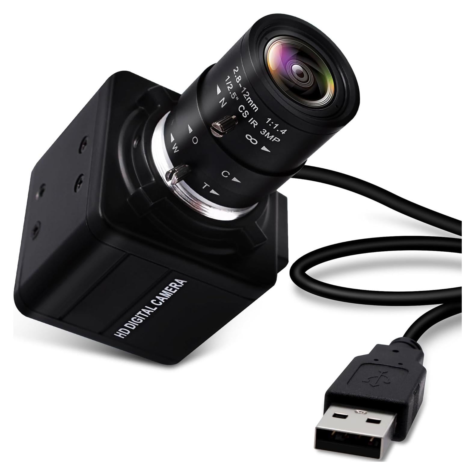 Cámara USB 4K IFWATER IMX317 Lente Varifocal 2.8-12mm