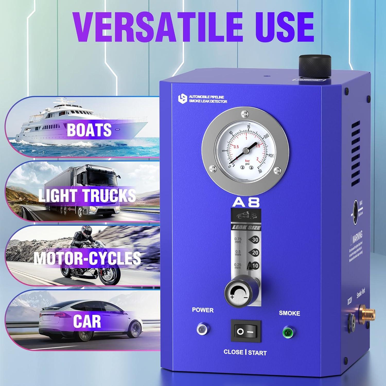 Detector de Fugas de Humo VXSCAN SO736 12V con Manómetro