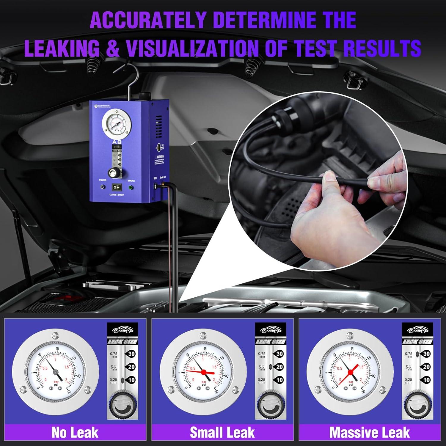 Detector de Fugas de Humo VXSCAN SO736 12V con Manómetro