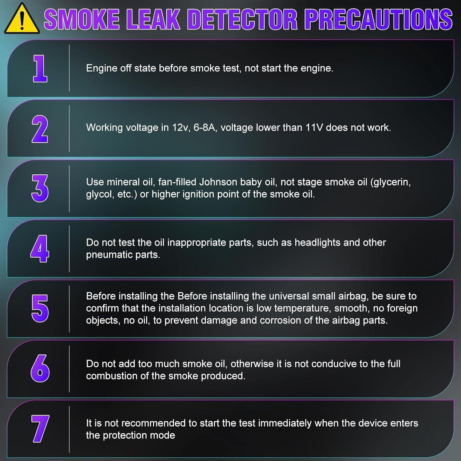 Detector de Fugas de Humo VXSCAN SO736 12V con Manómetro