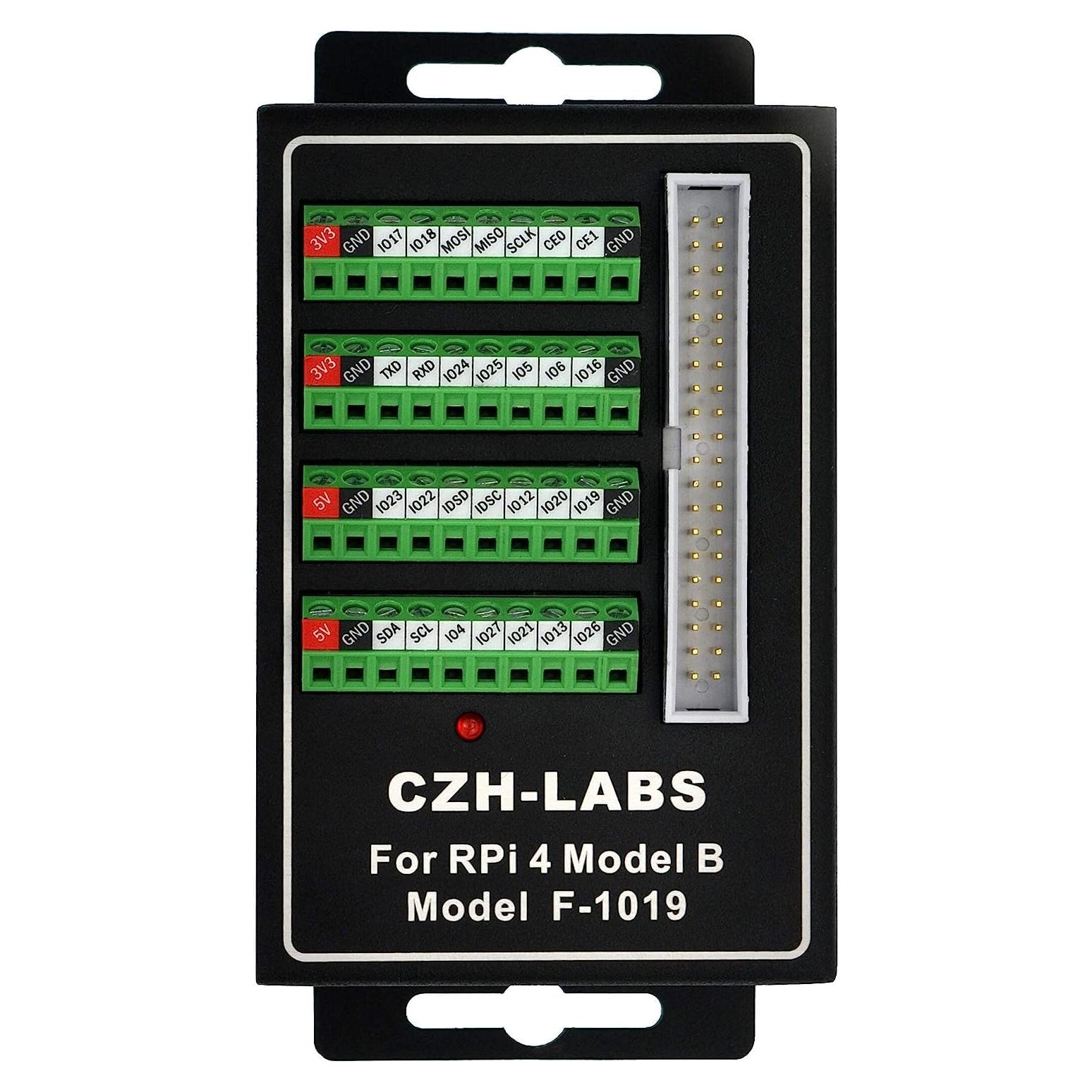 Módulo de Bloque de Terminales RPi con Caja de Aluminio para Raspberry Pi 4B