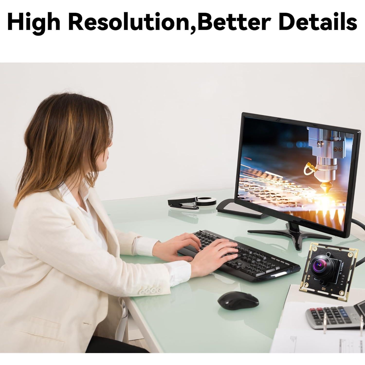 Cámara USB 5MP GEMSTONEGO Lente Ojo de Pez 180 Grados