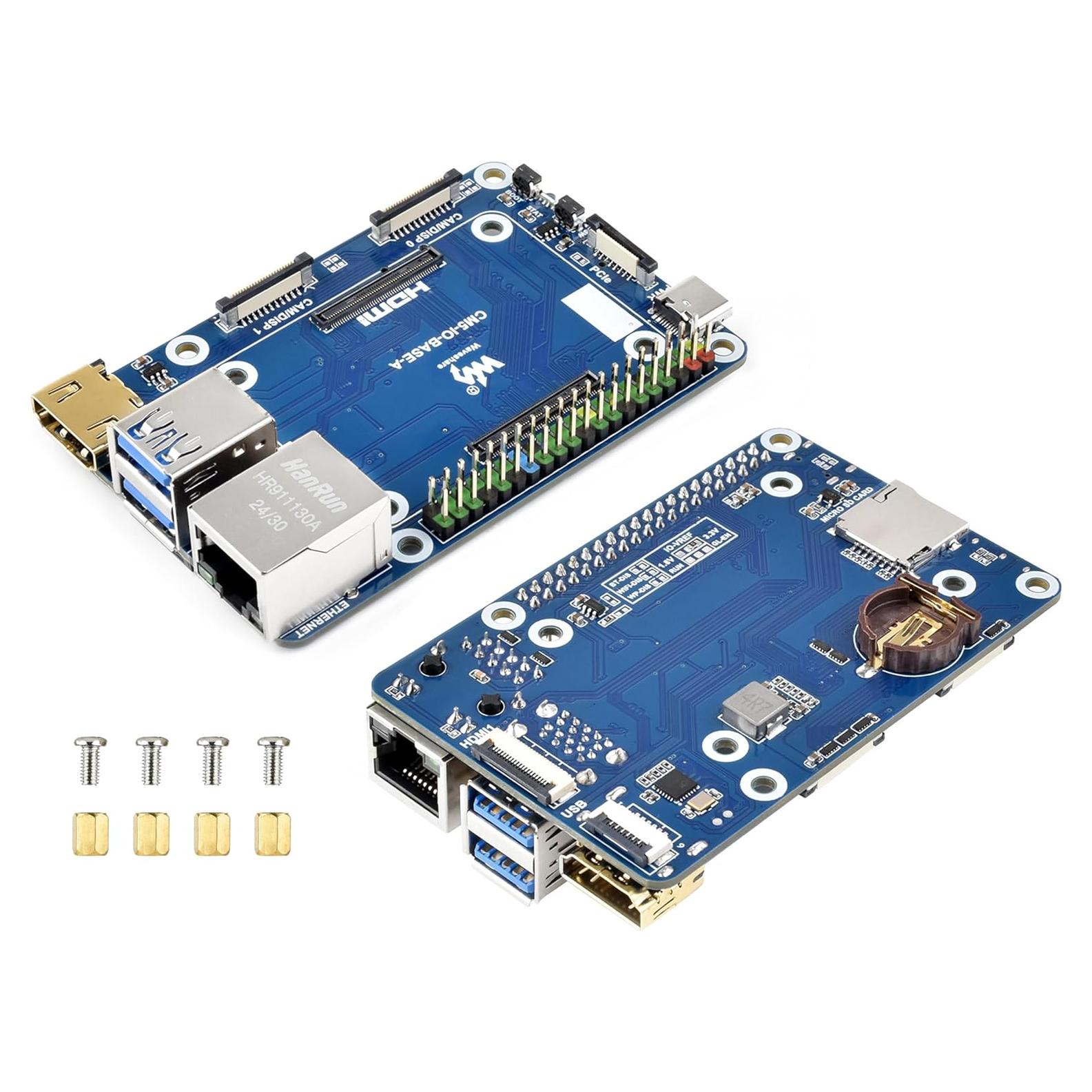 Mini Base Board UeeKKoo para Raspberry Pi CM5 con GPIO 40PIN