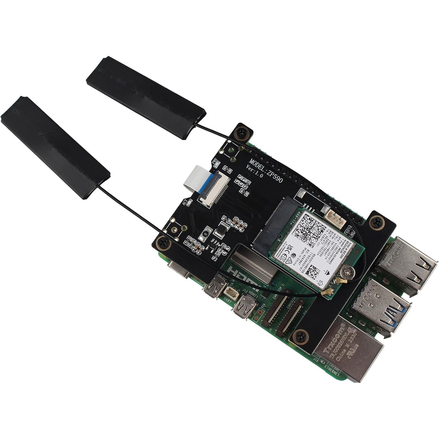 Adaptador PCIe a WiFi 7 ZDE ZP590B para Raspberry Pi 5