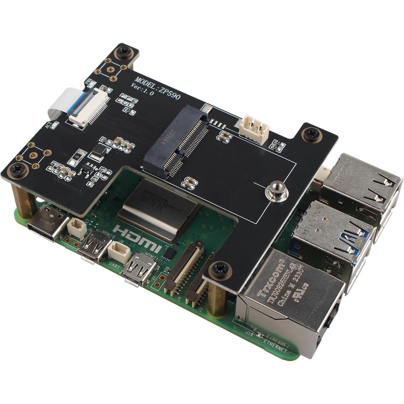Adaptador PCIe a WiFi 7 ZDE ZP590B para Raspberry Pi 5