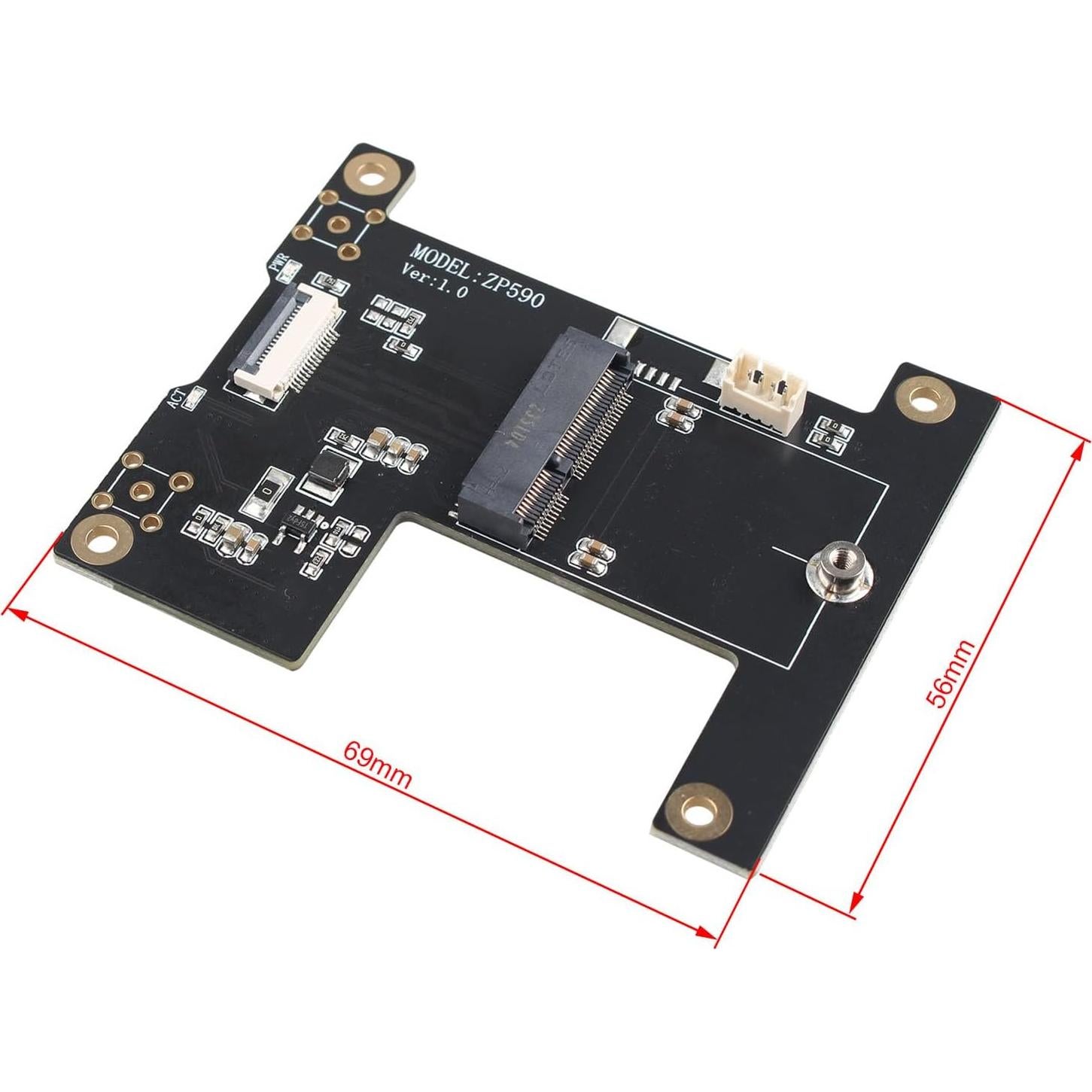 Adaptador PCIe a WiFi 7 ZDE ZP590B para Raspberry Pi 5
