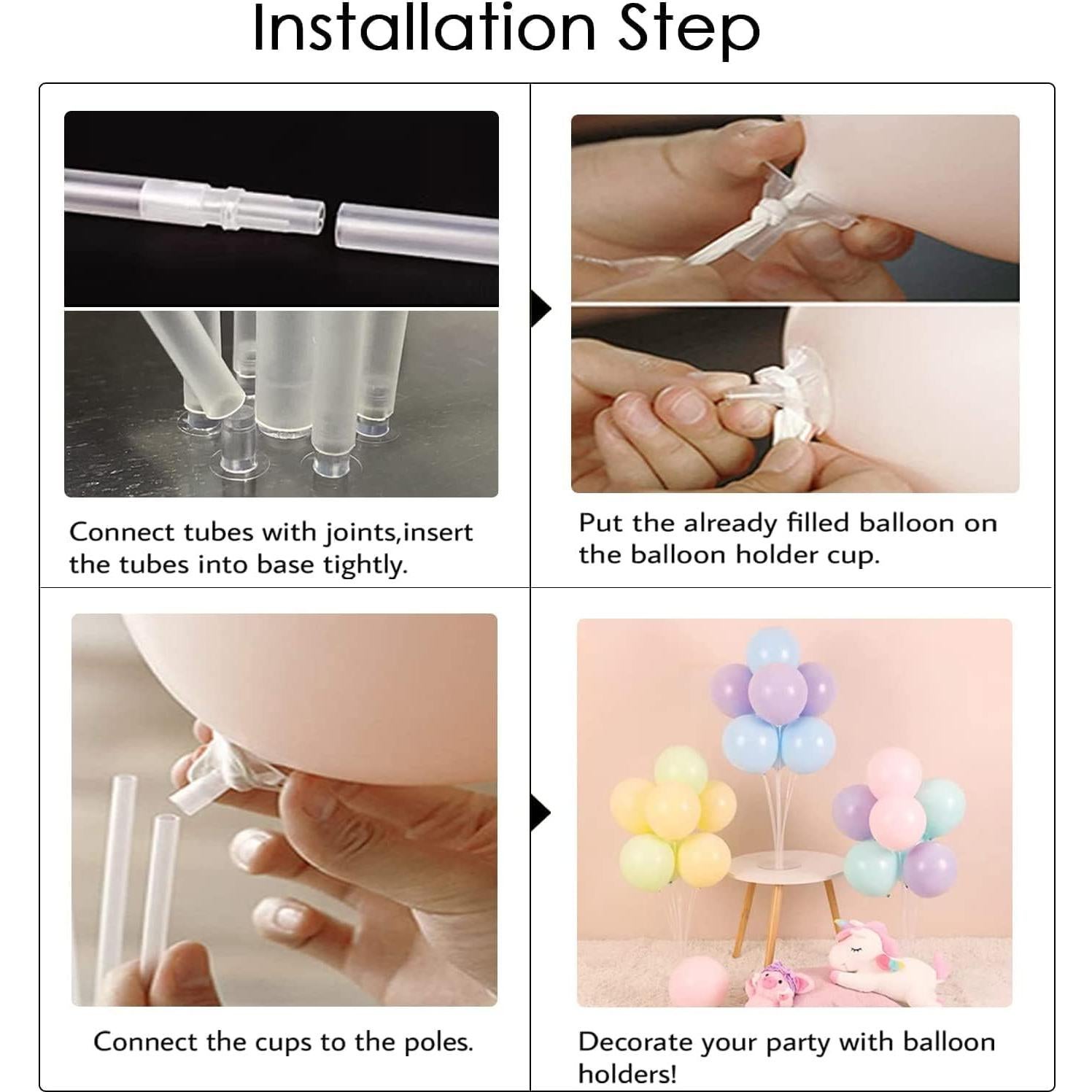 Kit Soporte para Globos ROYUYE 8 Sets Decoración Fiesta