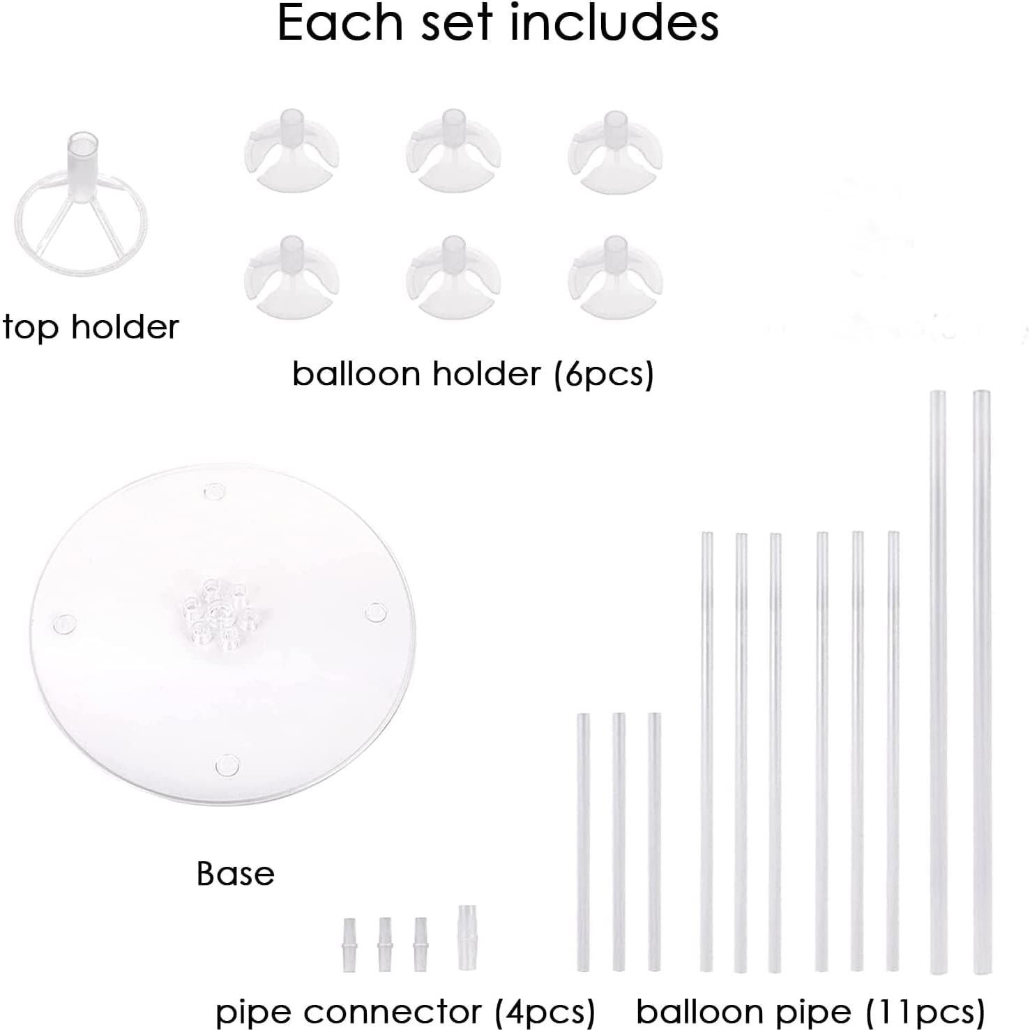 Kit Soporte para Globos ROYUYE 8 Sets Decoración Fiesta