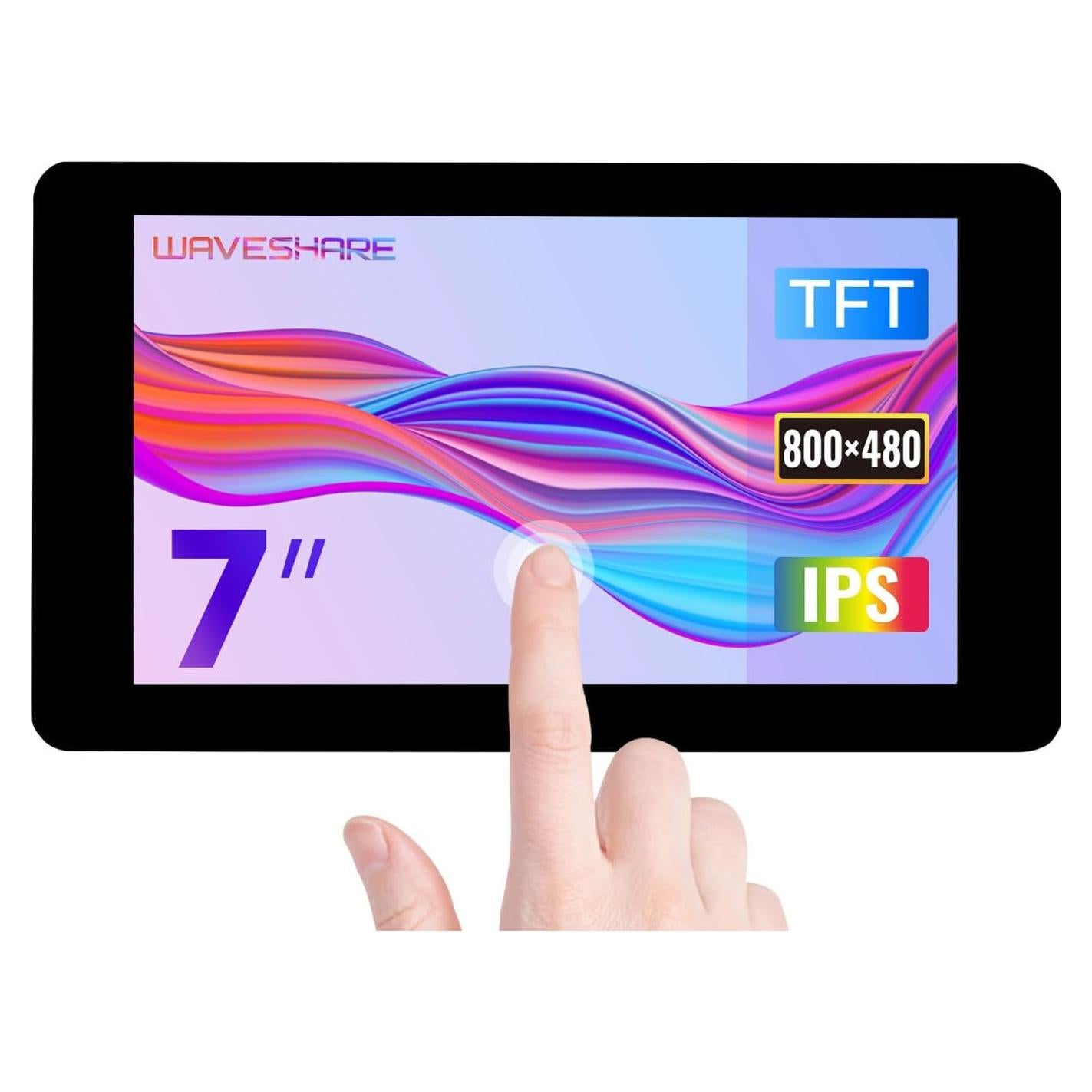 Pantalla Táctil Capacitiva 7" Waveshare 800x480 DSI Raspberry Pi