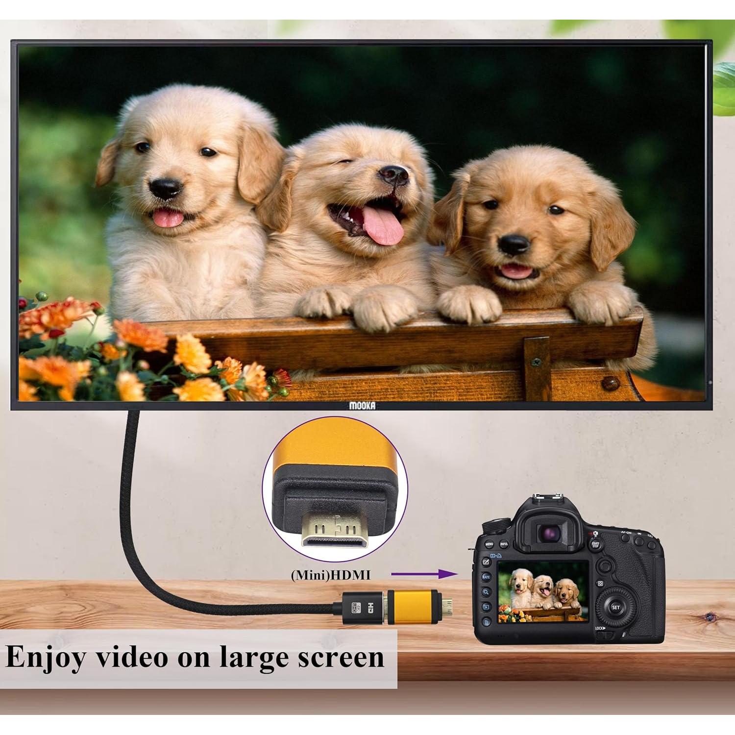 Adaptador HDMI a Mini HDMI 4K 60Hz AAOTOKK - 2 Pack