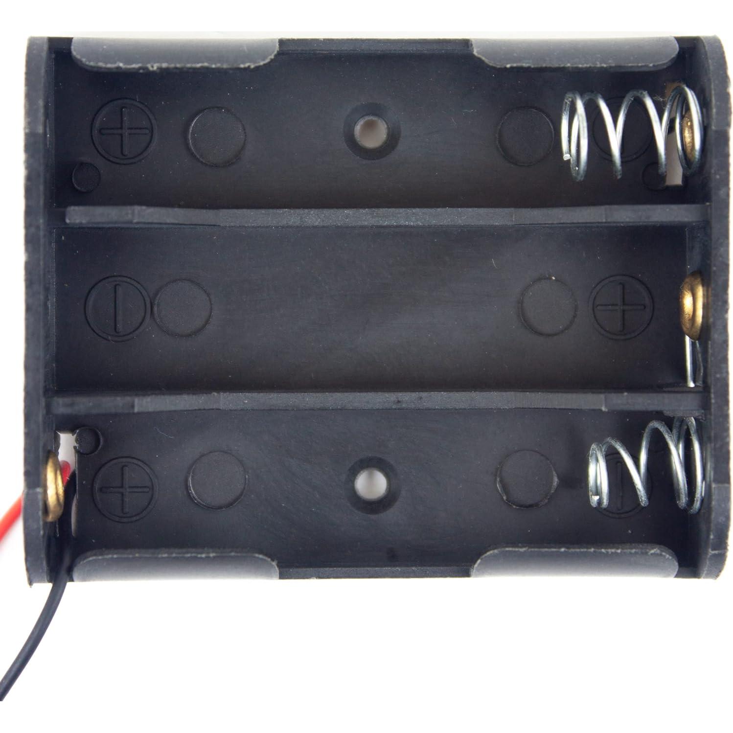 Soporte de Batería AA 3x1.5V con Conector USB Micro whiteeeen