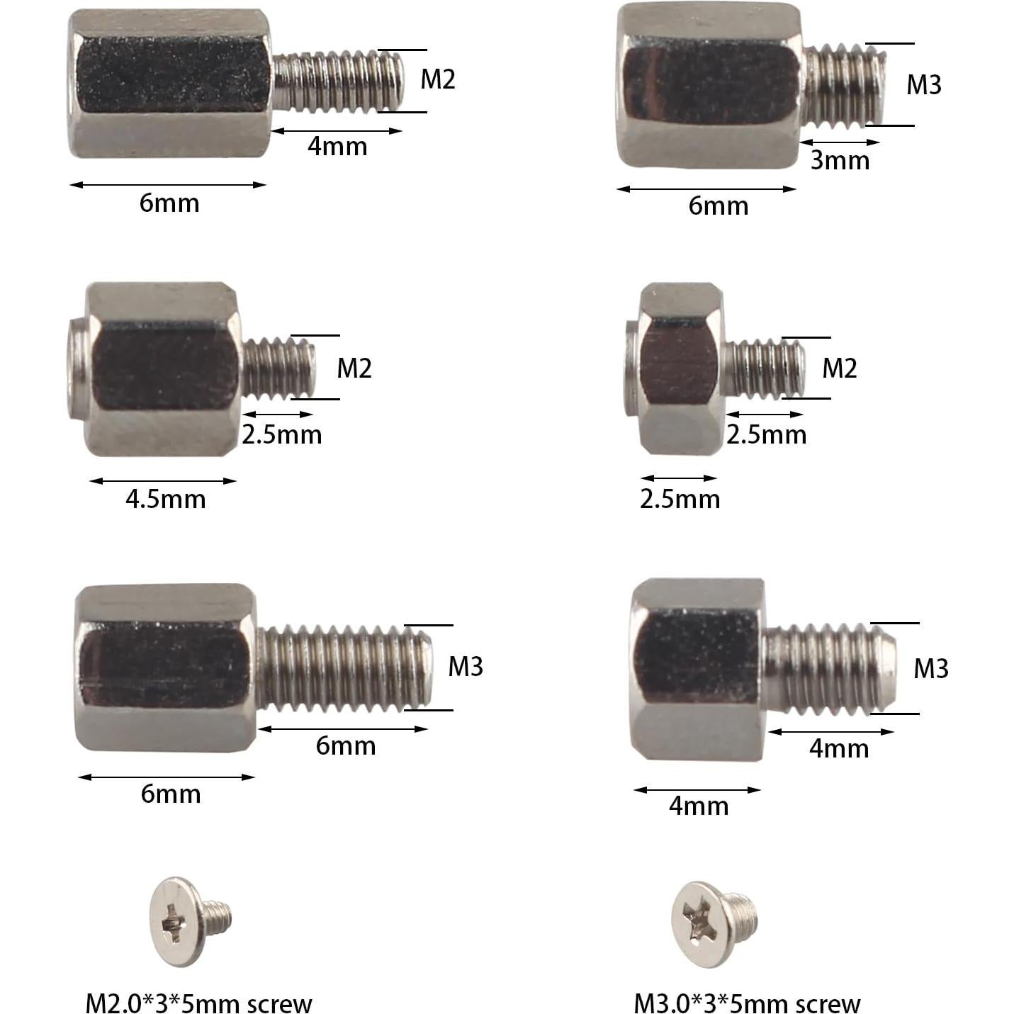 Kit de Tornillos M.2 SSD ZDE para Placas Base Asus MSI Gigabyte