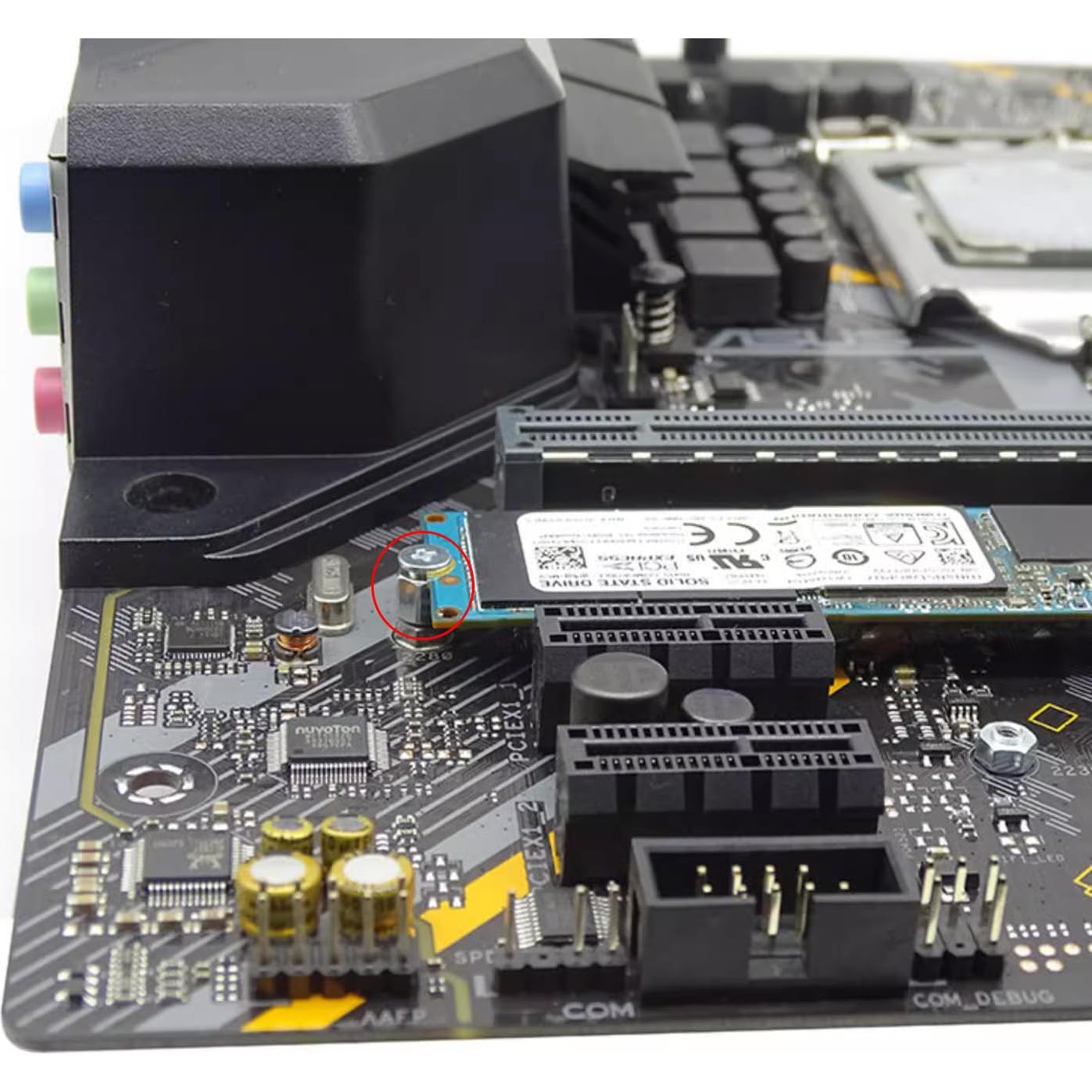 Kit de Tornillos M.2 SSD ZDE para Placas Base Asus MSI Gigabyte