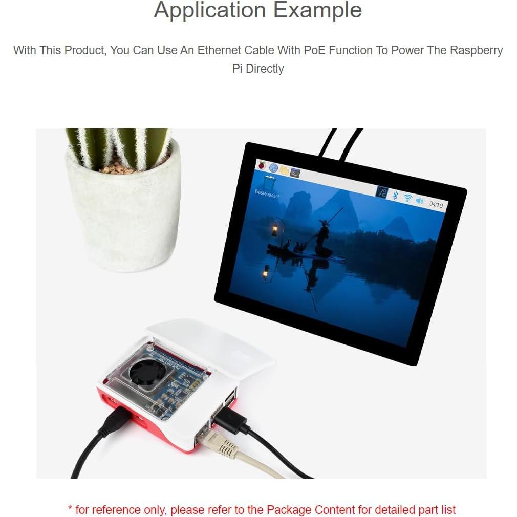 PoE HAT (G) Waveshare para Raspberry Pi 5 con Caja Oficial