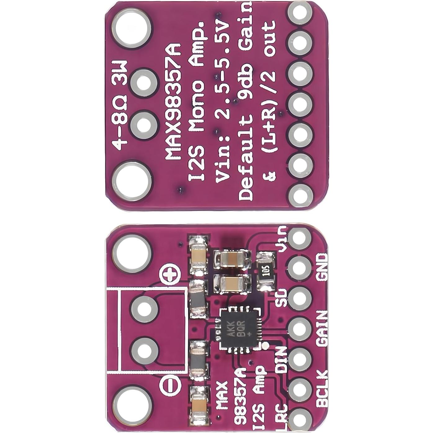 10 Pcs Módulo Amplificador de Audio I2S MAX98357 PAMEENCOS