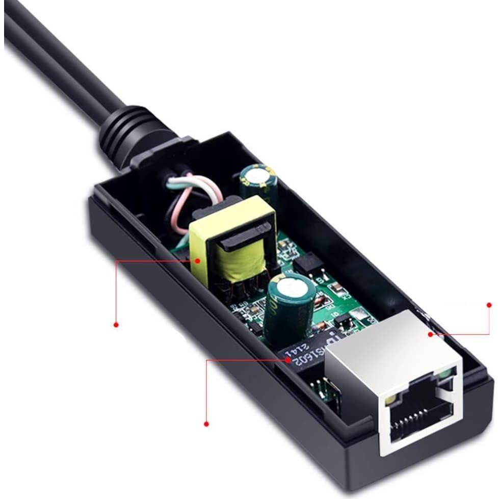 Divisor PoE 5V JacobsParts para Cámaras IP y Raspberry Pi - 4 Unidades