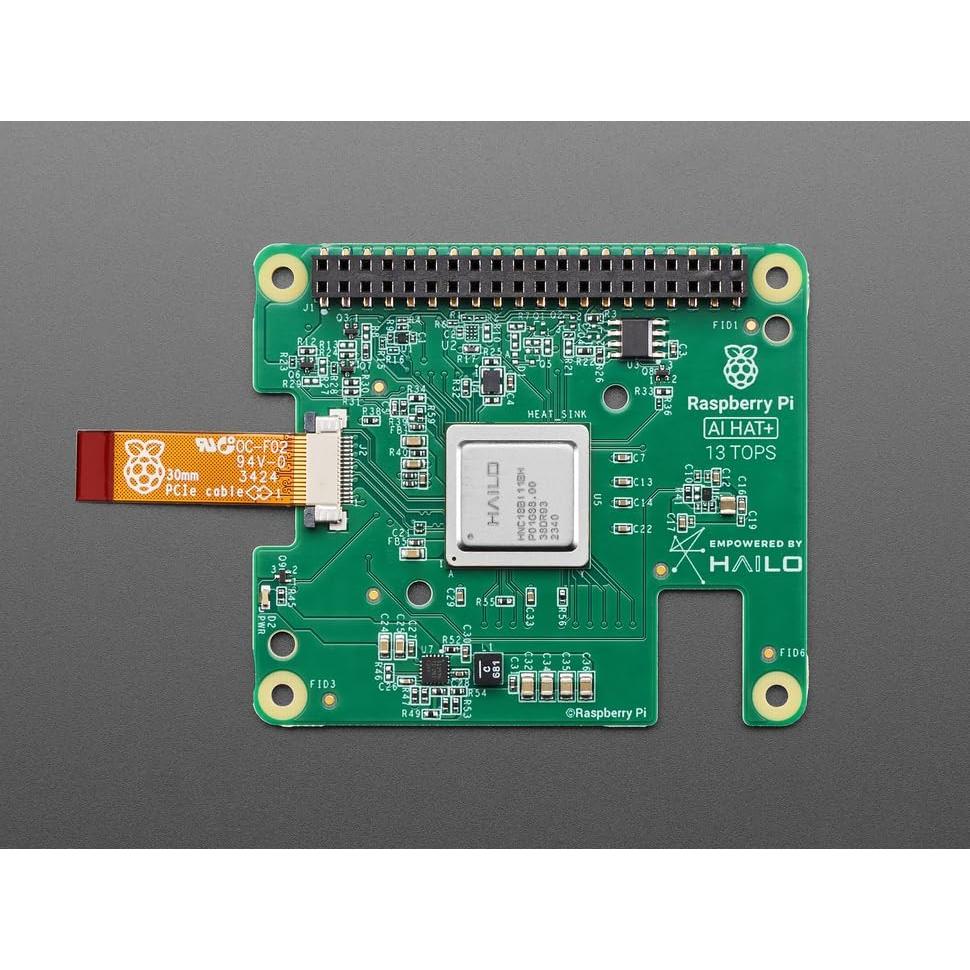 Kit de IA Raspberry Pi 5 con M.2 HAT+ y Módulo Hailo 13 TOPS