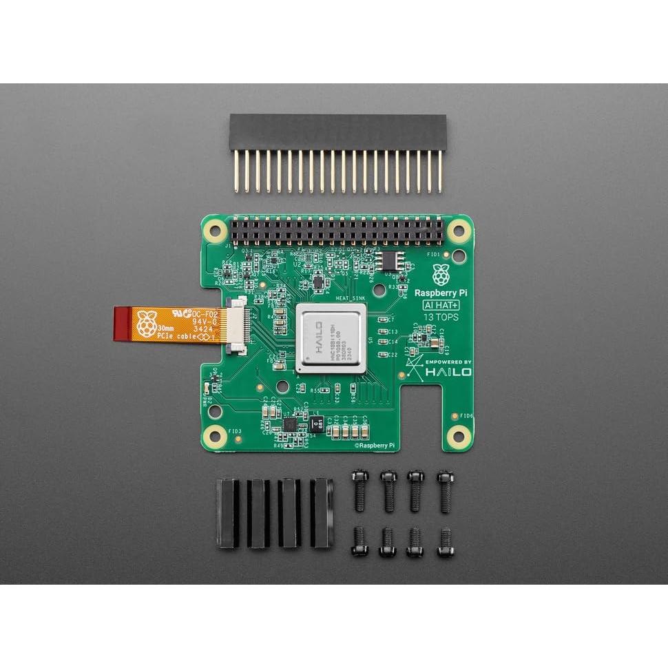 Kit de IA Raspberry Pi 5 con M.2 HAT+ y Módulo Hailo 13 TOPS